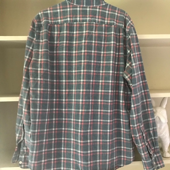 J. CREW Men’s Plaid Washed Shirt Sz L - Picture 5 of 8